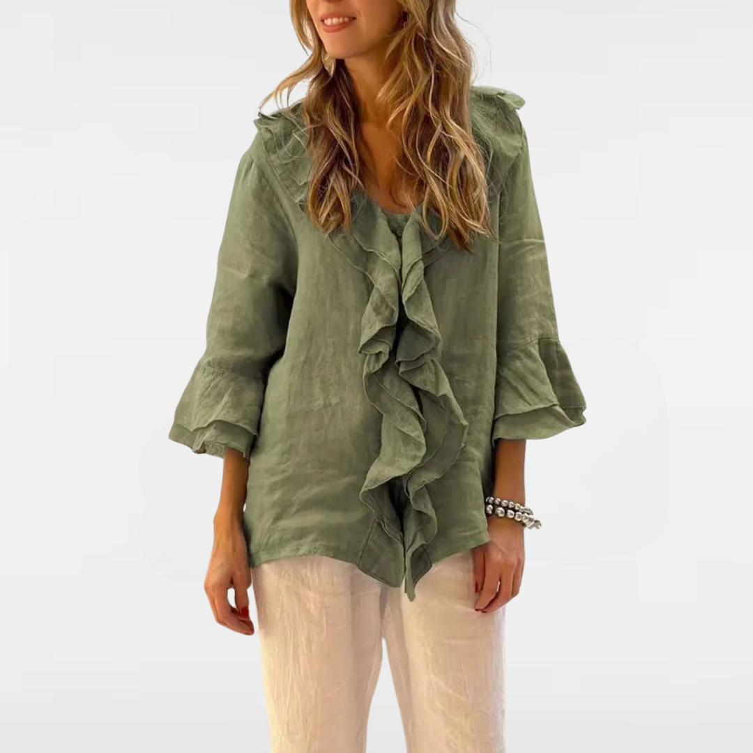 Natalia | Casual Ruffle Blouse