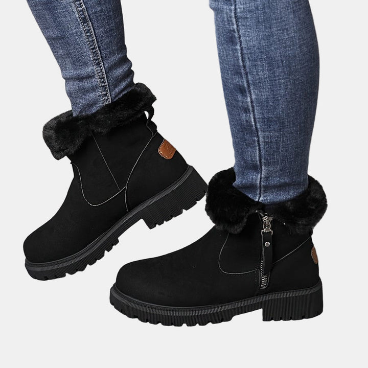 Amara | Suede Western-Style Boots