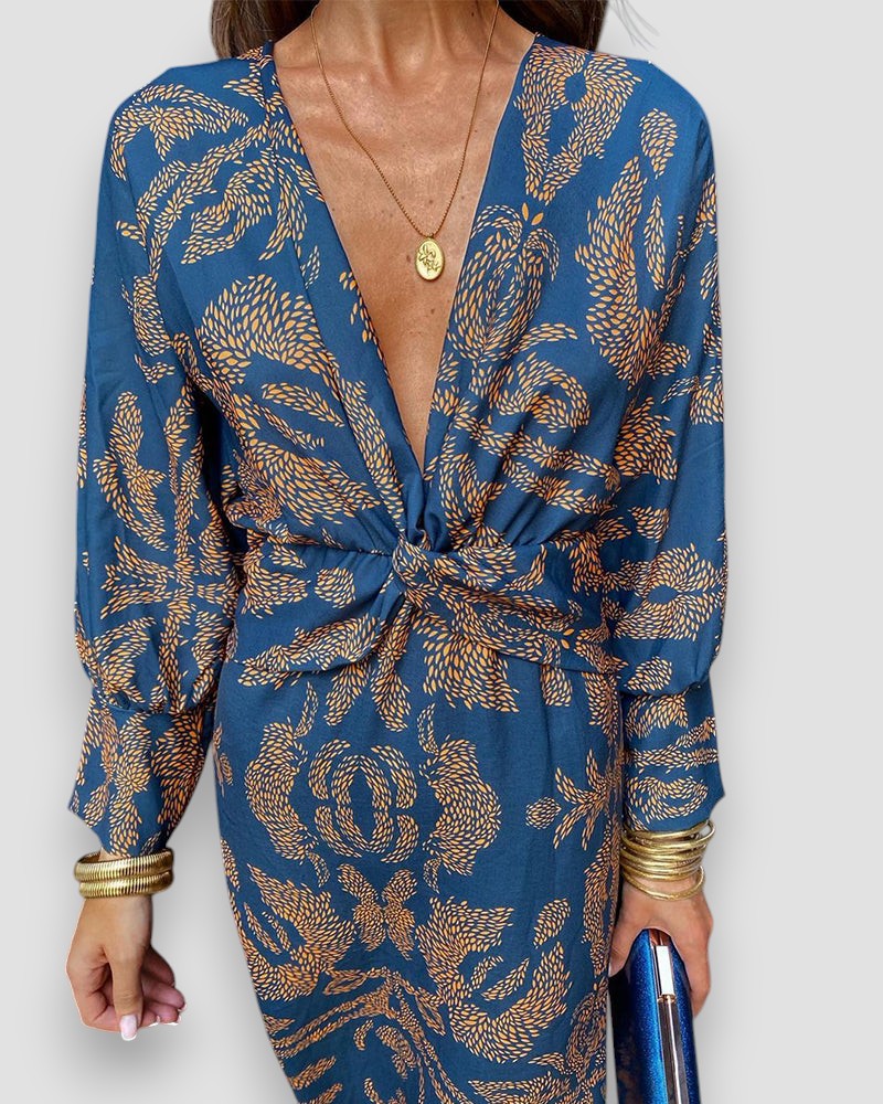 CELINE - SEXY V-NECK DRESS