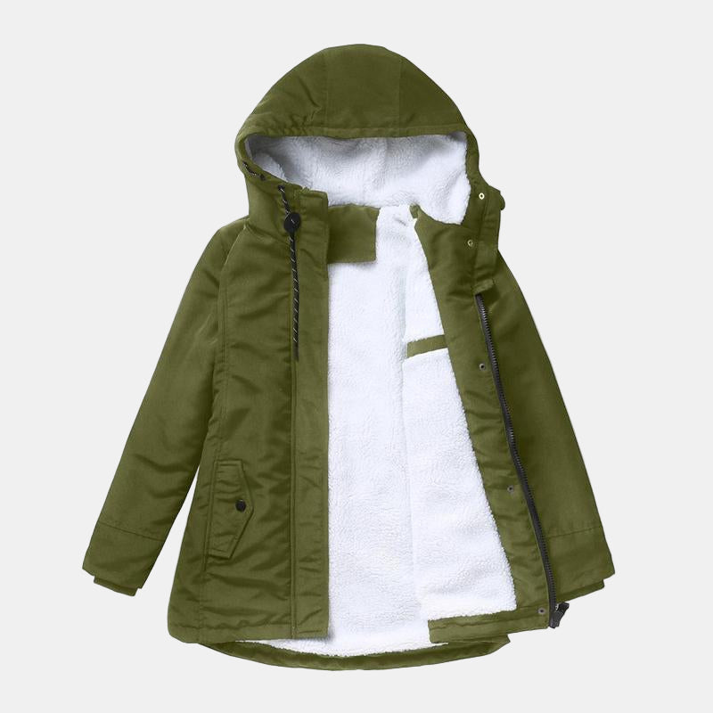 Mariel | Quilted Lining Hooded Coat