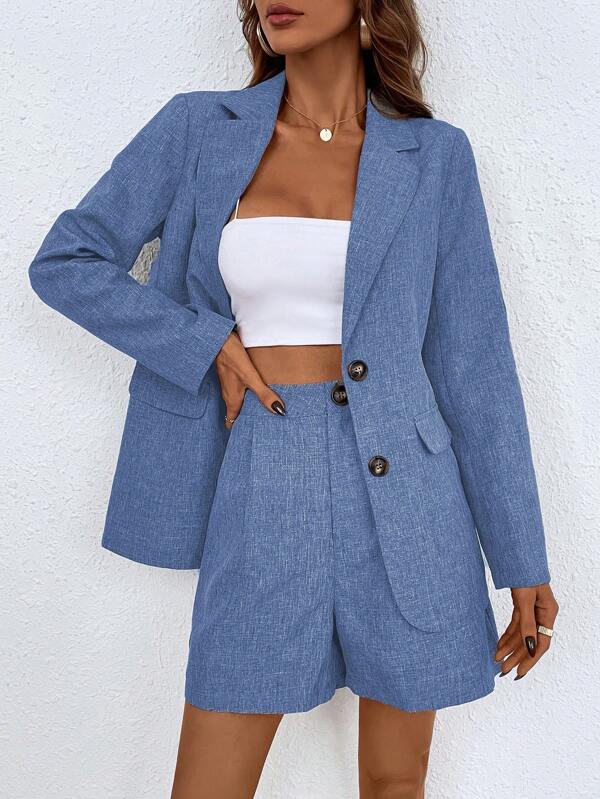 DIOR | STYLISH 2-PIECE LINEN SUIT AND SHORTS SET