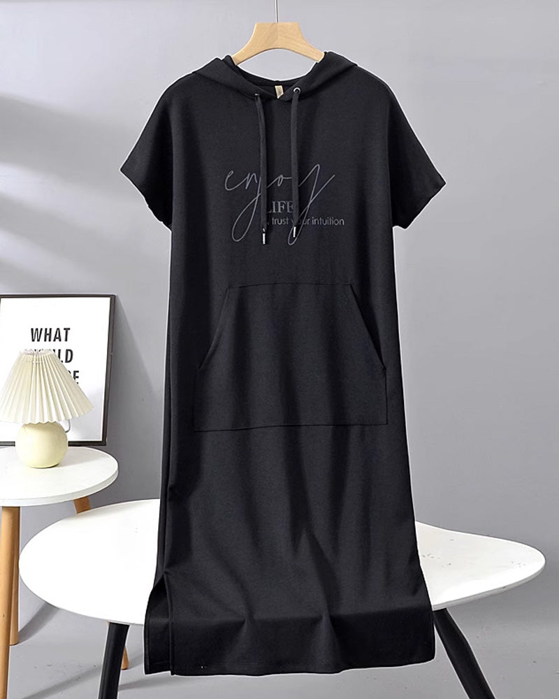 SHEILA | LONG DRESS WITH HOOD