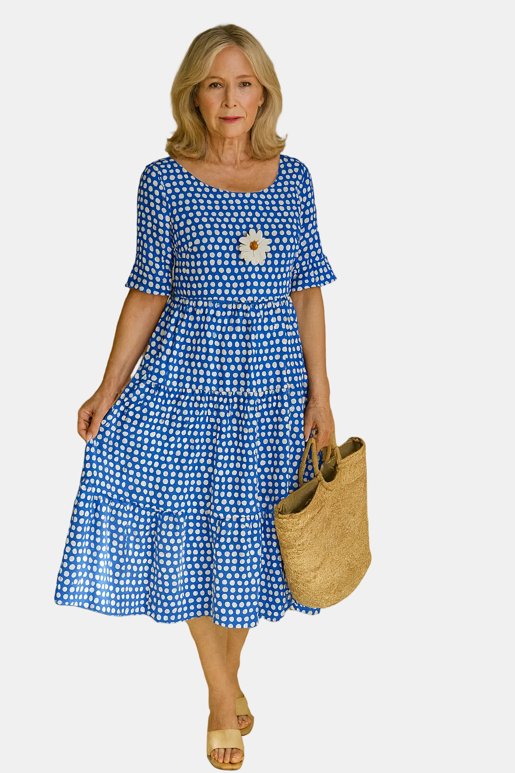 Cindy | Sable Printed Midi Dress