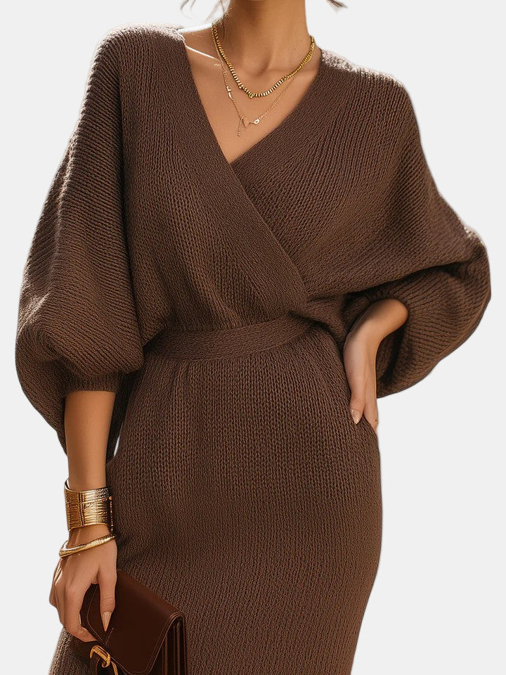Tessa | Sophisticated V-Neck Dress