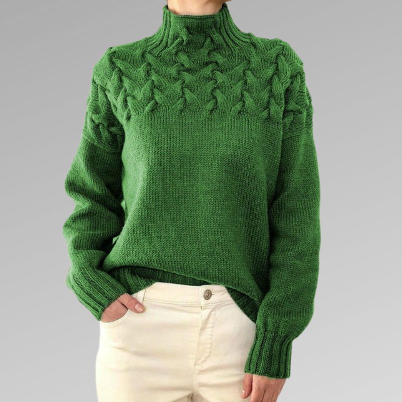 Mavis - Cozy Solid Knit Sweater