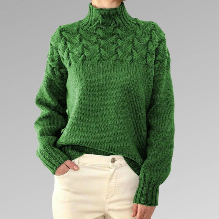 Mavis - Cozy Solid Knit Sweater
