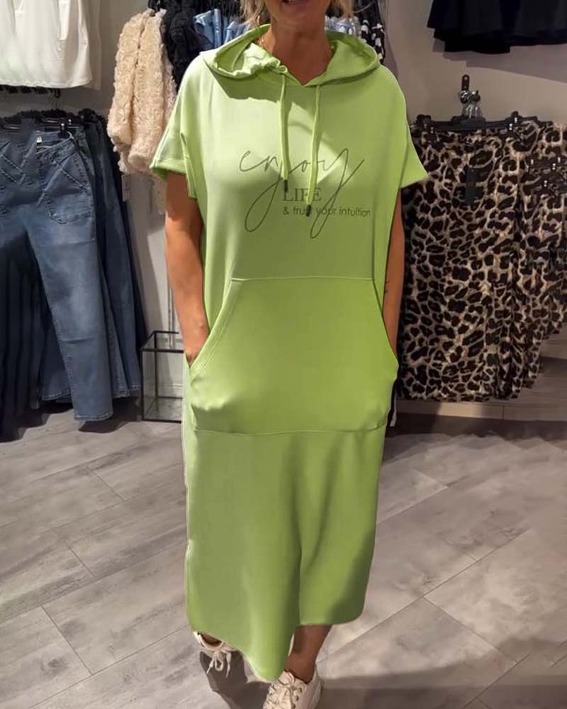 SHEILA | LONG DRESS WITH HOOD