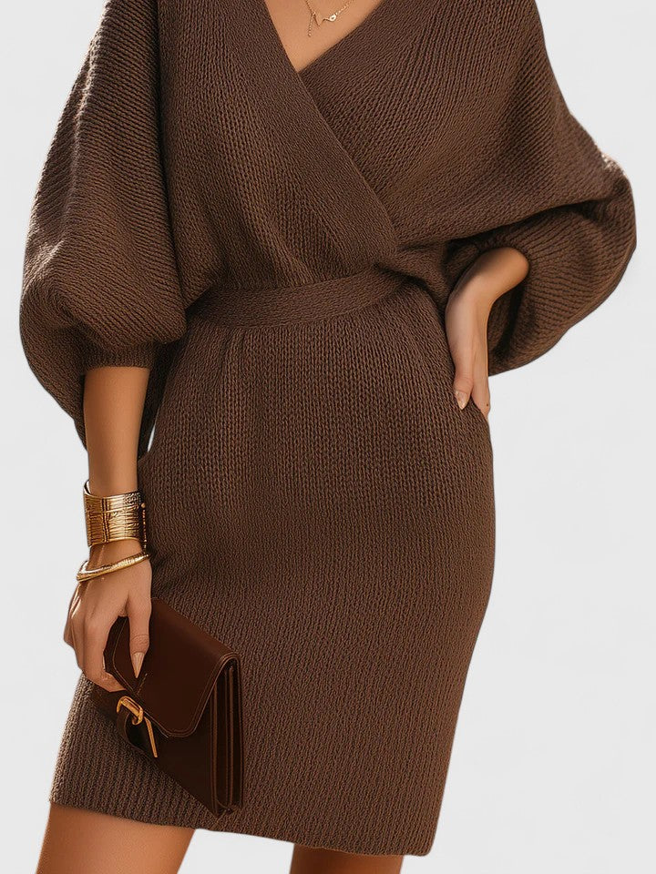 Tessa | Sophisticated V-Neck Dress
