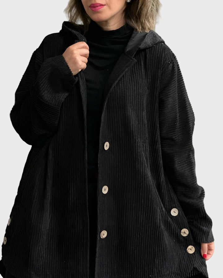 Indie | Corduroy Hooded Jacket
