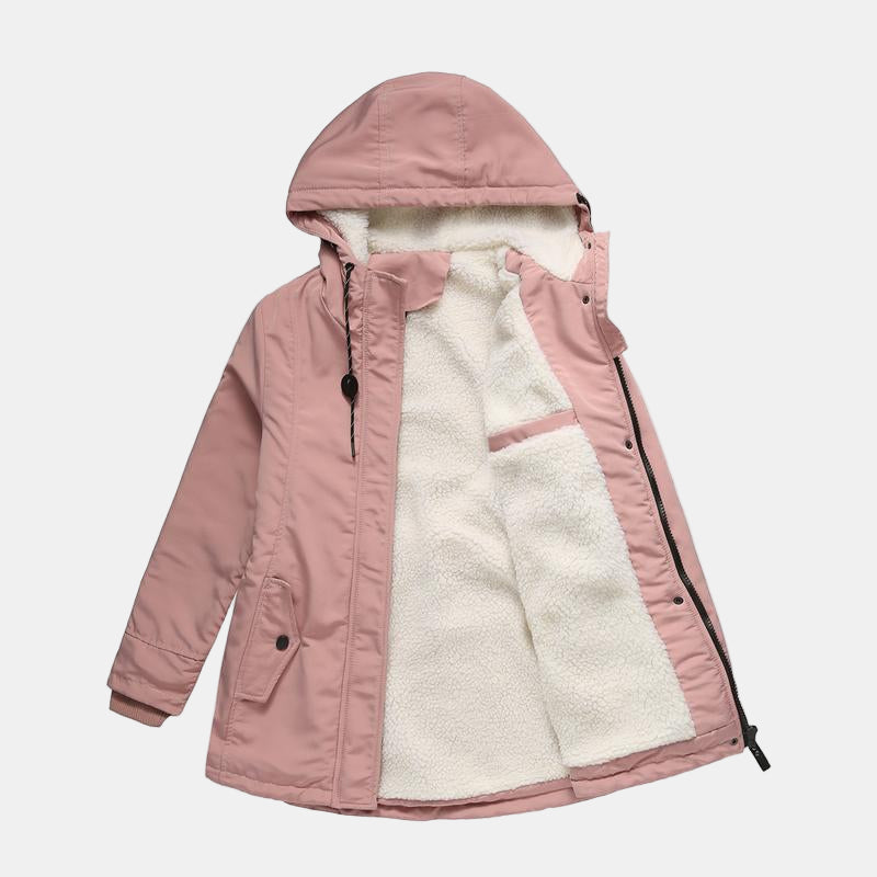 Mariel | Quilted Lining Hooded Coat