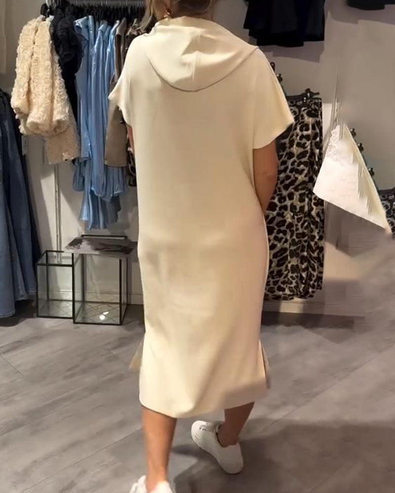 SHEILA | LONG DRESS WITH HOOD