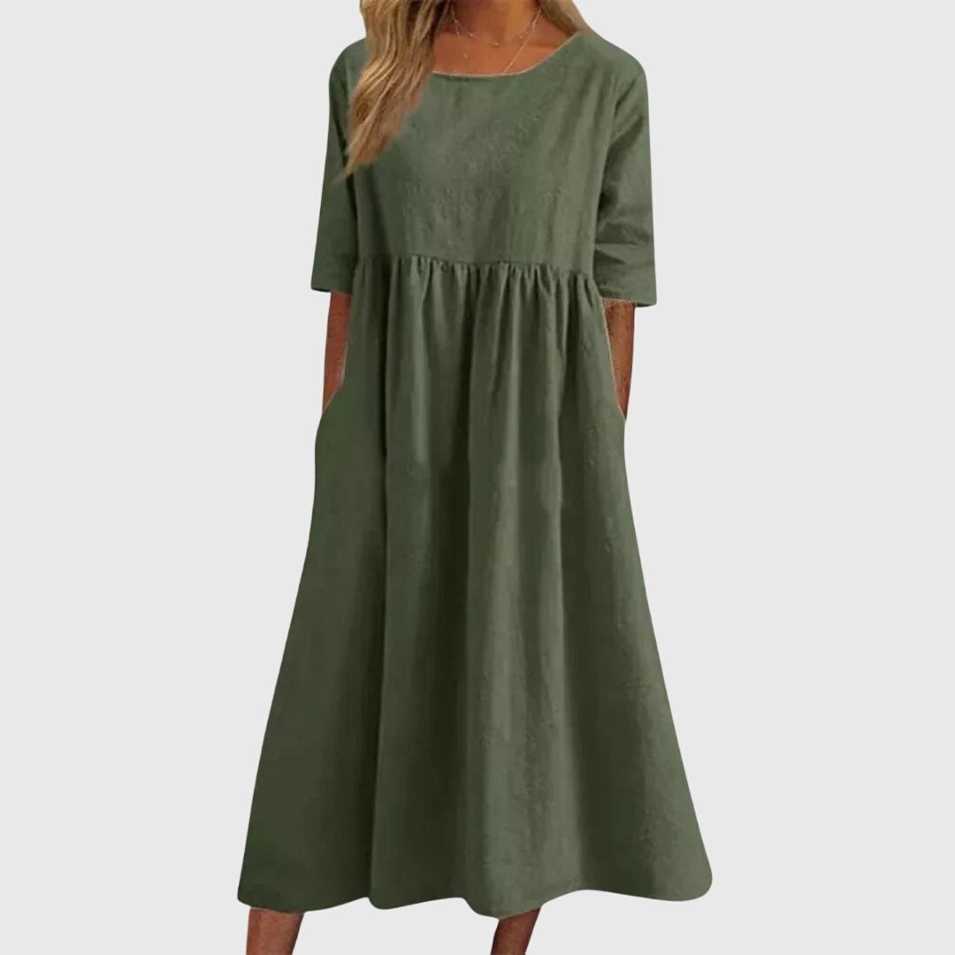 Ariana | Elegant Short-Sleeved Dress