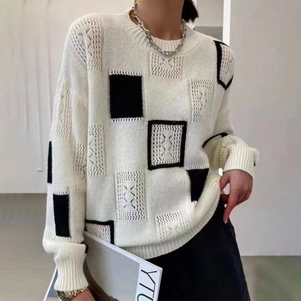 Charmie - Comfortable Geometric Pullover