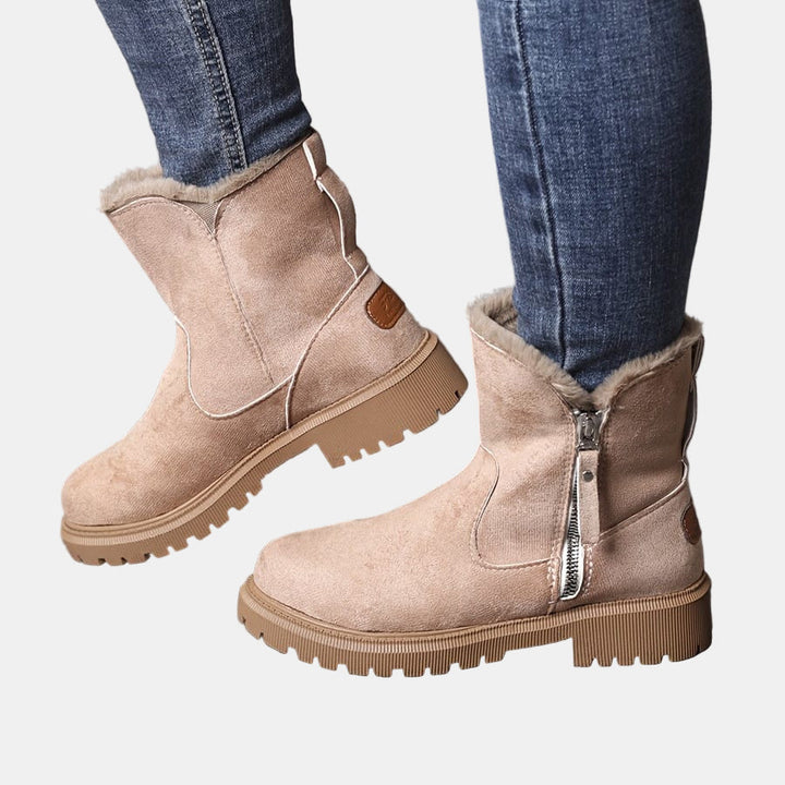 Amara | Suede Western-Style Boots