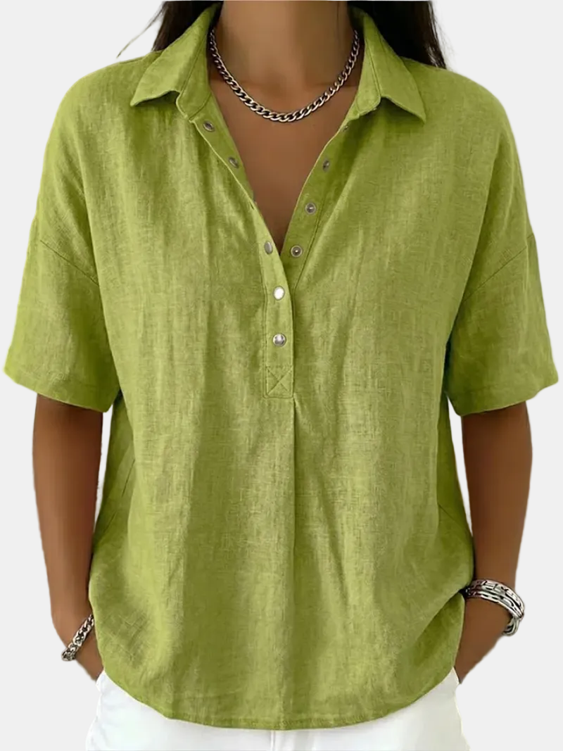 Shaira | Buttoned Collared Blouse
