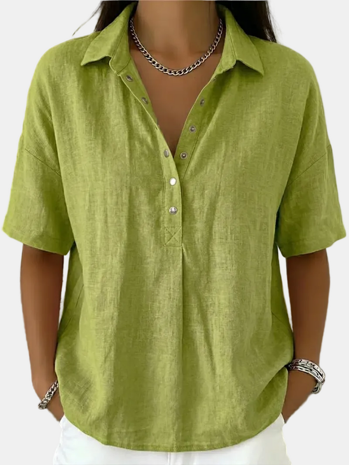 Shaira | Buttoned Collared Blouse