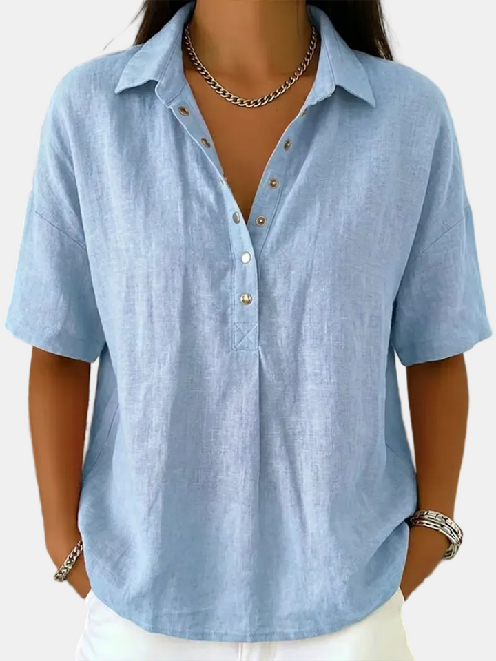 Shaira | Buttoned Collared Blouse