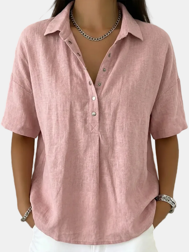 Shaira | Buttoned Collared Blouse