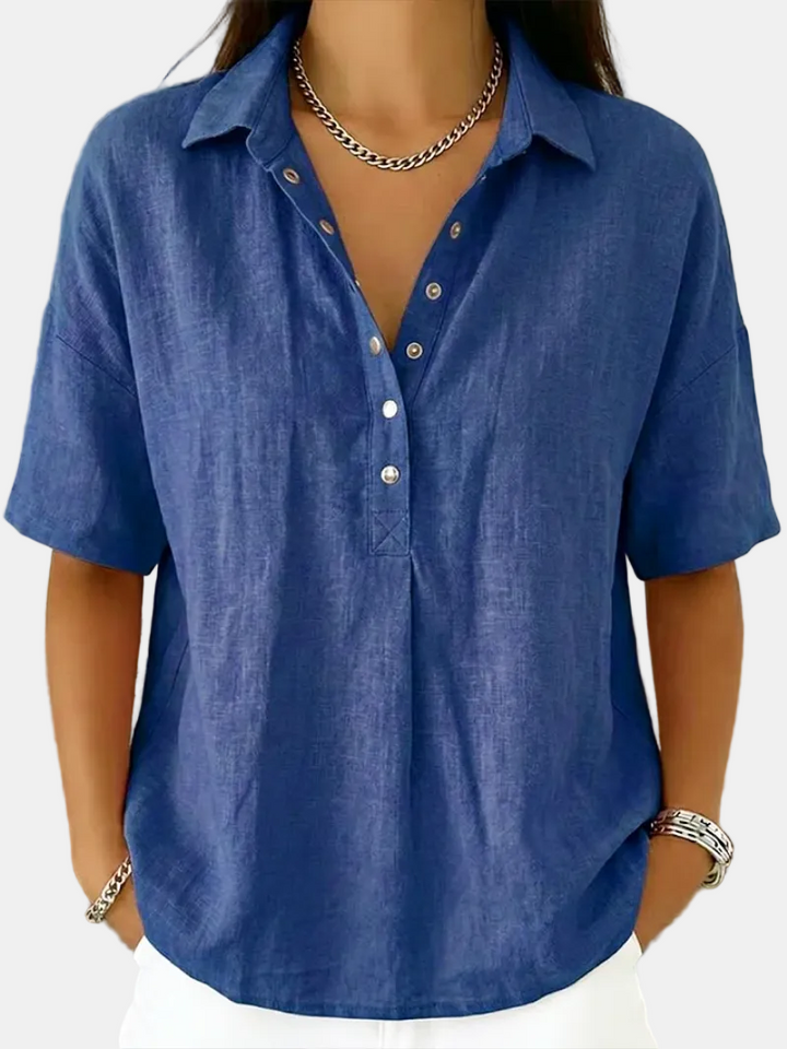 Shaira | Buttoned Collared Blouse