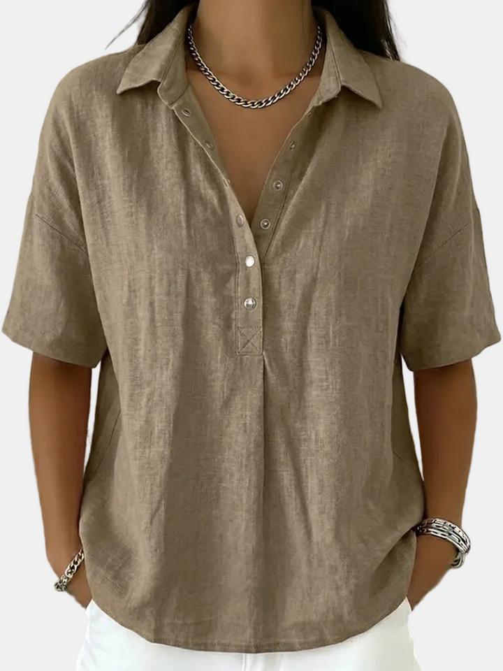 Shaira | Buttoned Collared Blouse