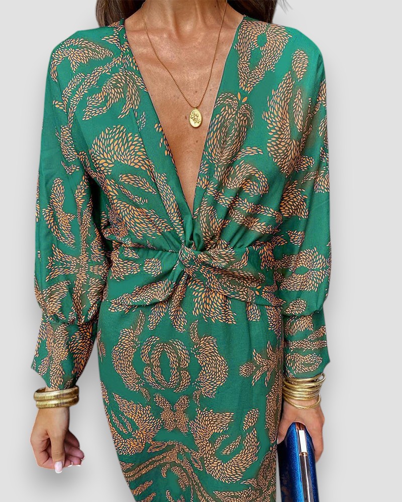 CELINE - SEXY V-NECK DRESS
