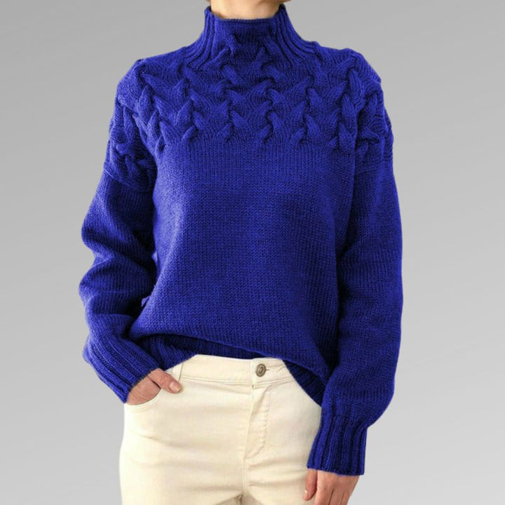 Mavis - Cozy Solid Knit Sweater