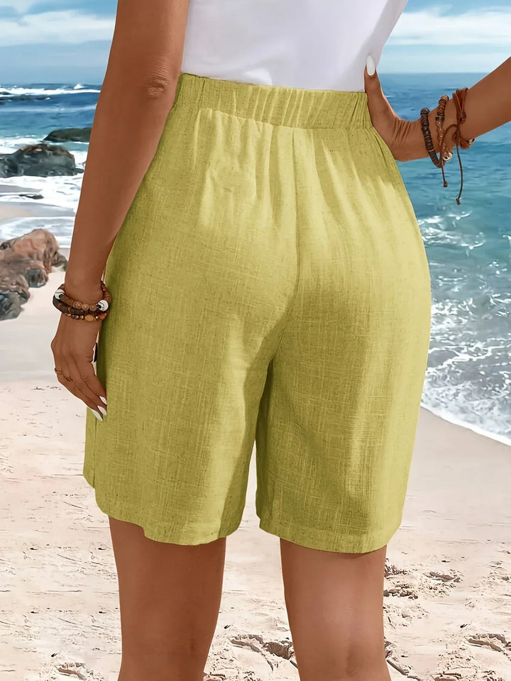 ALYSSA | STYLISH HIGH-WAIST BUTTONED SHORTS