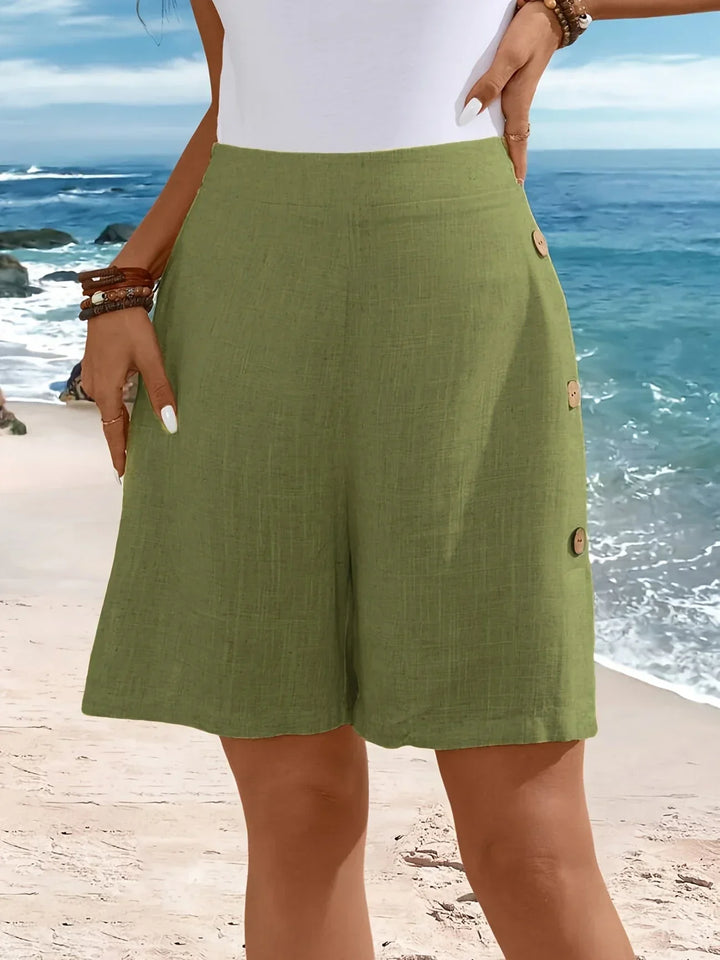 ALYSSA | STYLISH HIGH-WAIST BUTTONED SHORTS