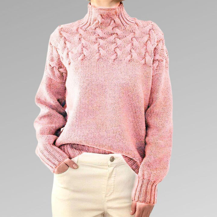 Mavis - Cozy Solid Knit Sweater