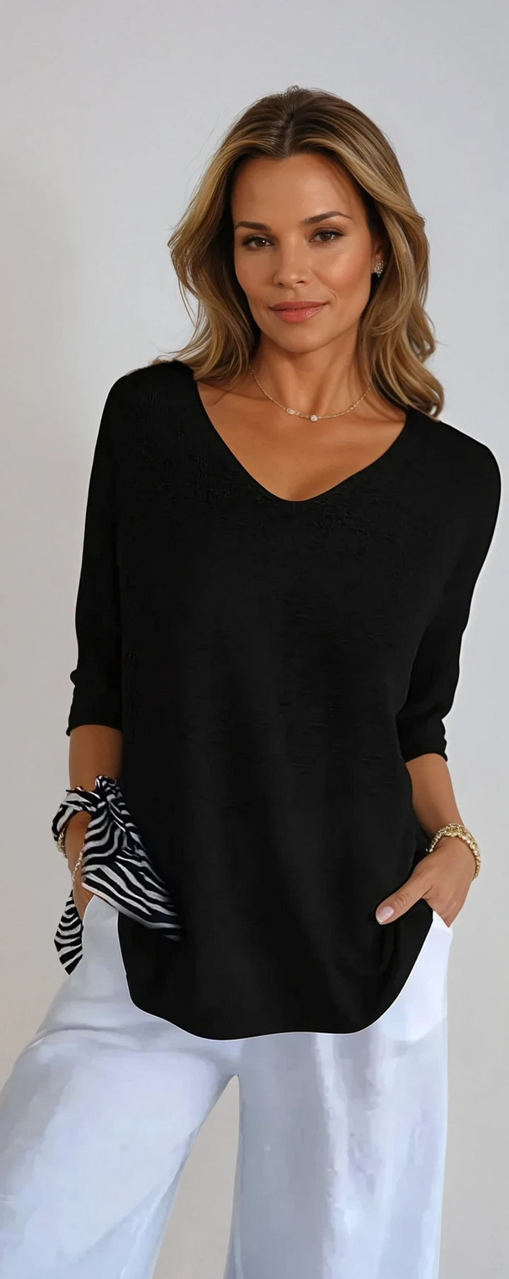 Hannah | Slimming V-Neck Top