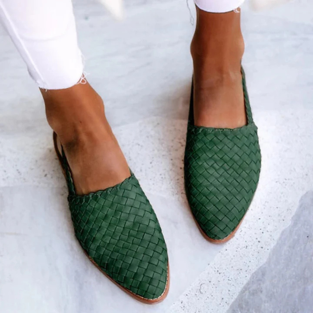 NATALIE | STYLISH WOVEN STLE SANDALS