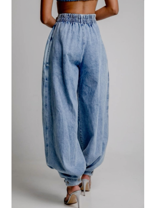 Trina | Chic High Waist Balloon Jeans