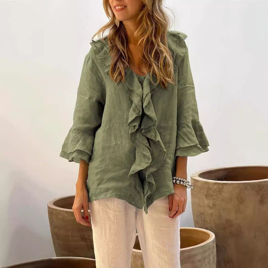 Natalia | Casual Ruffle Blouse