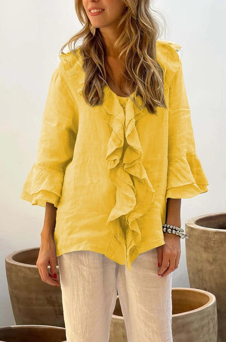 Natalia | Casual Ruffle Blouse