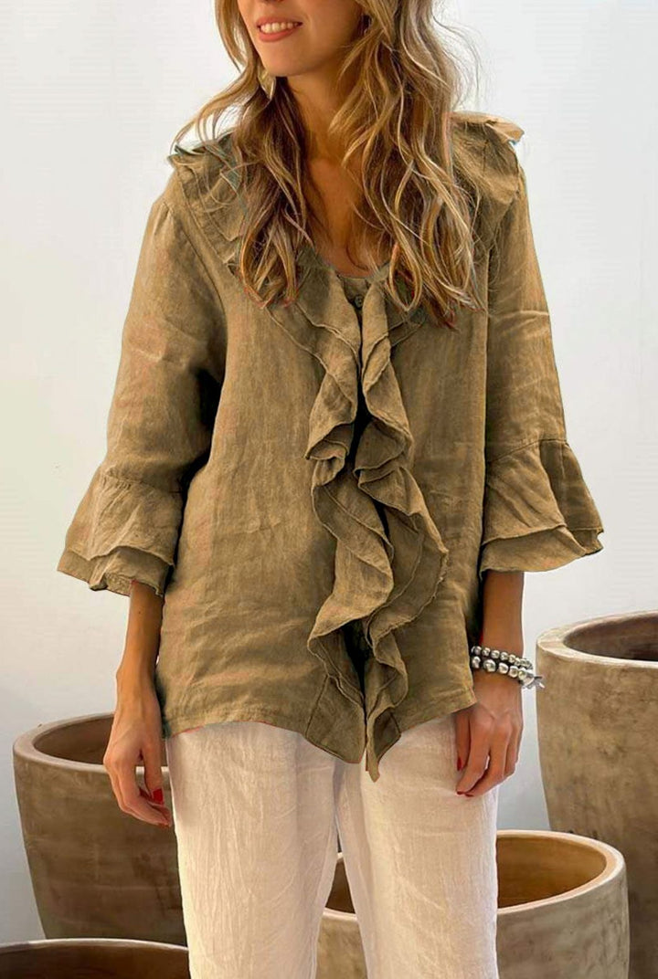 Natalia | Casual Ruffle Blouse