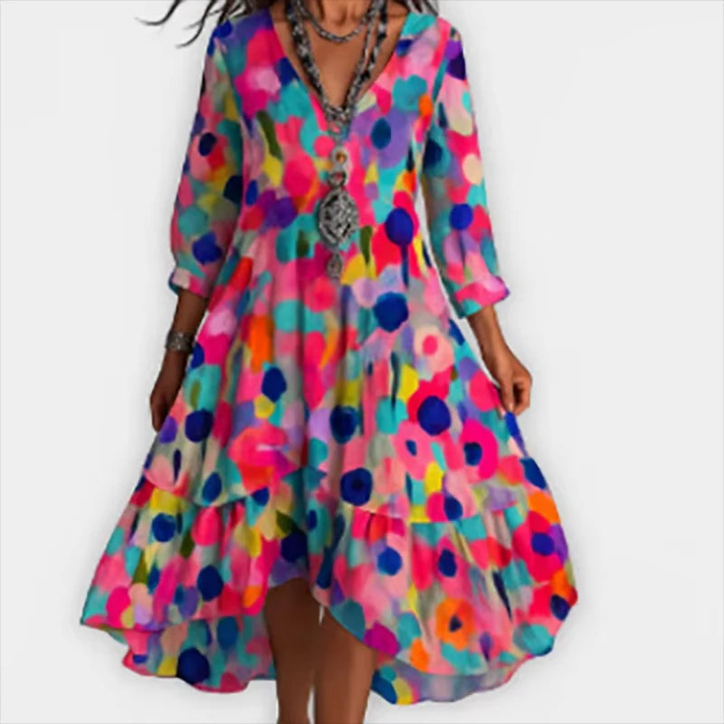 AGATHA | STYLISH FLORAL MAXI DRESS