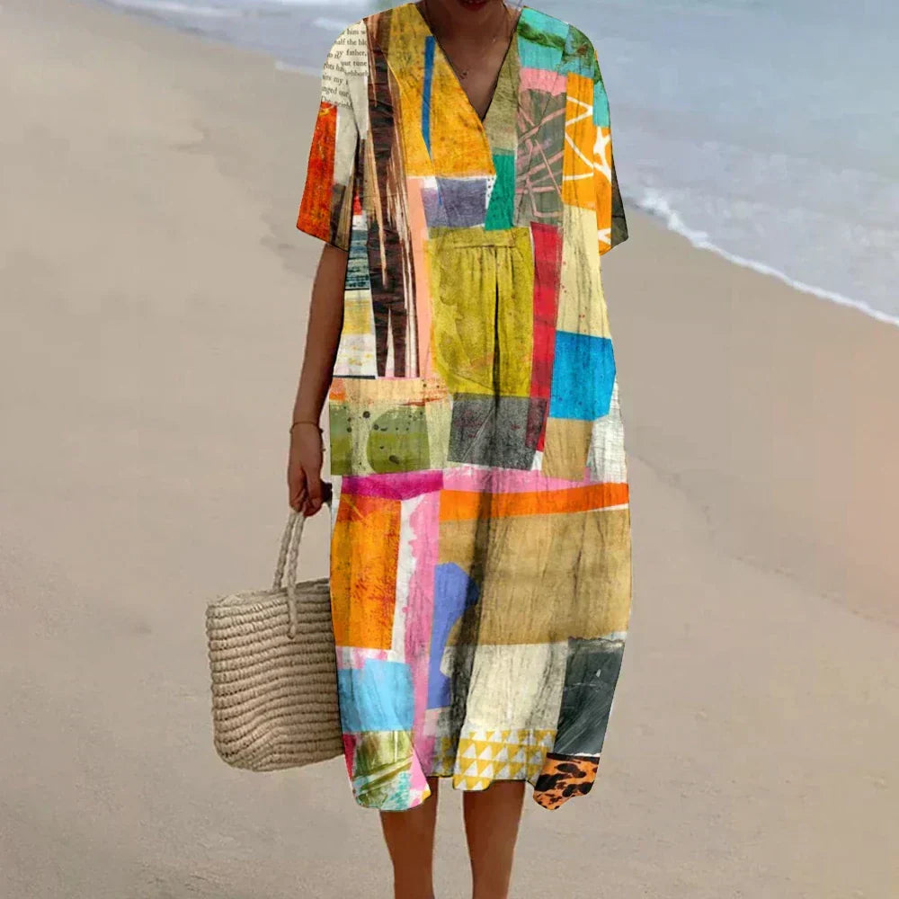 ELIORA | CHIC ART-INSPIRED DRESS