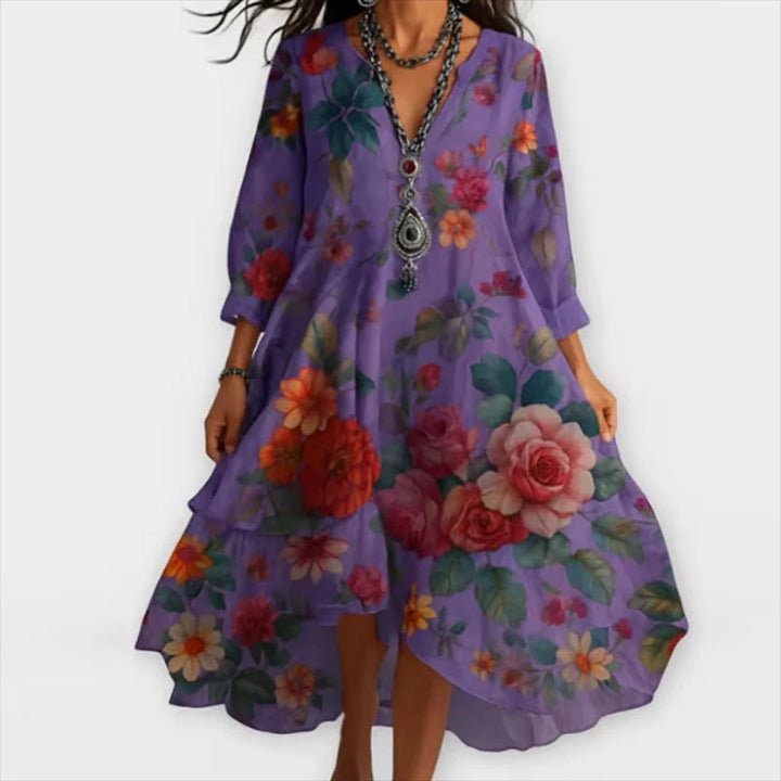AGATHA | STYLISH FLORAL MAXI DRESS