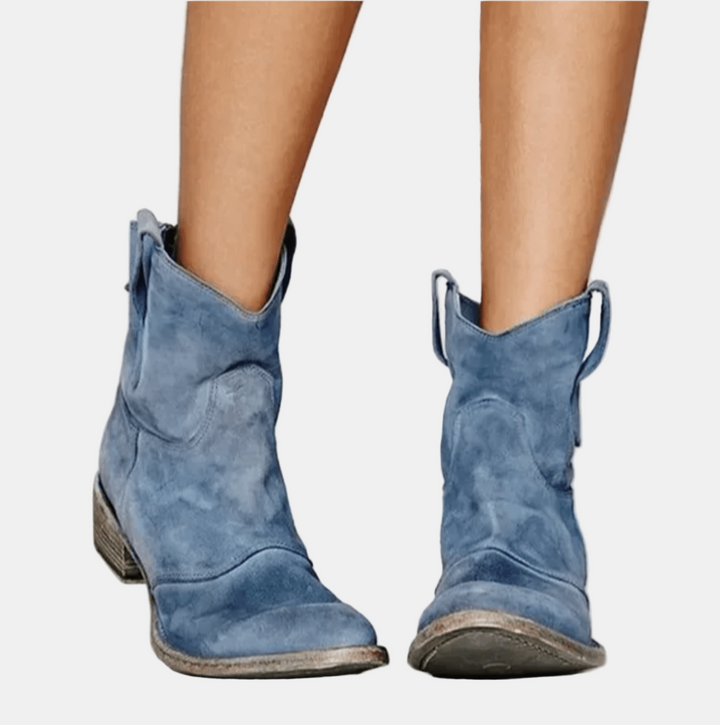 Annelise | Suede Western Boots