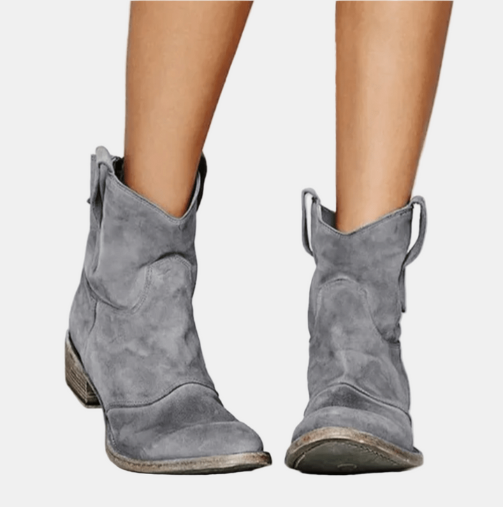 Annelise | Suede Western Boots