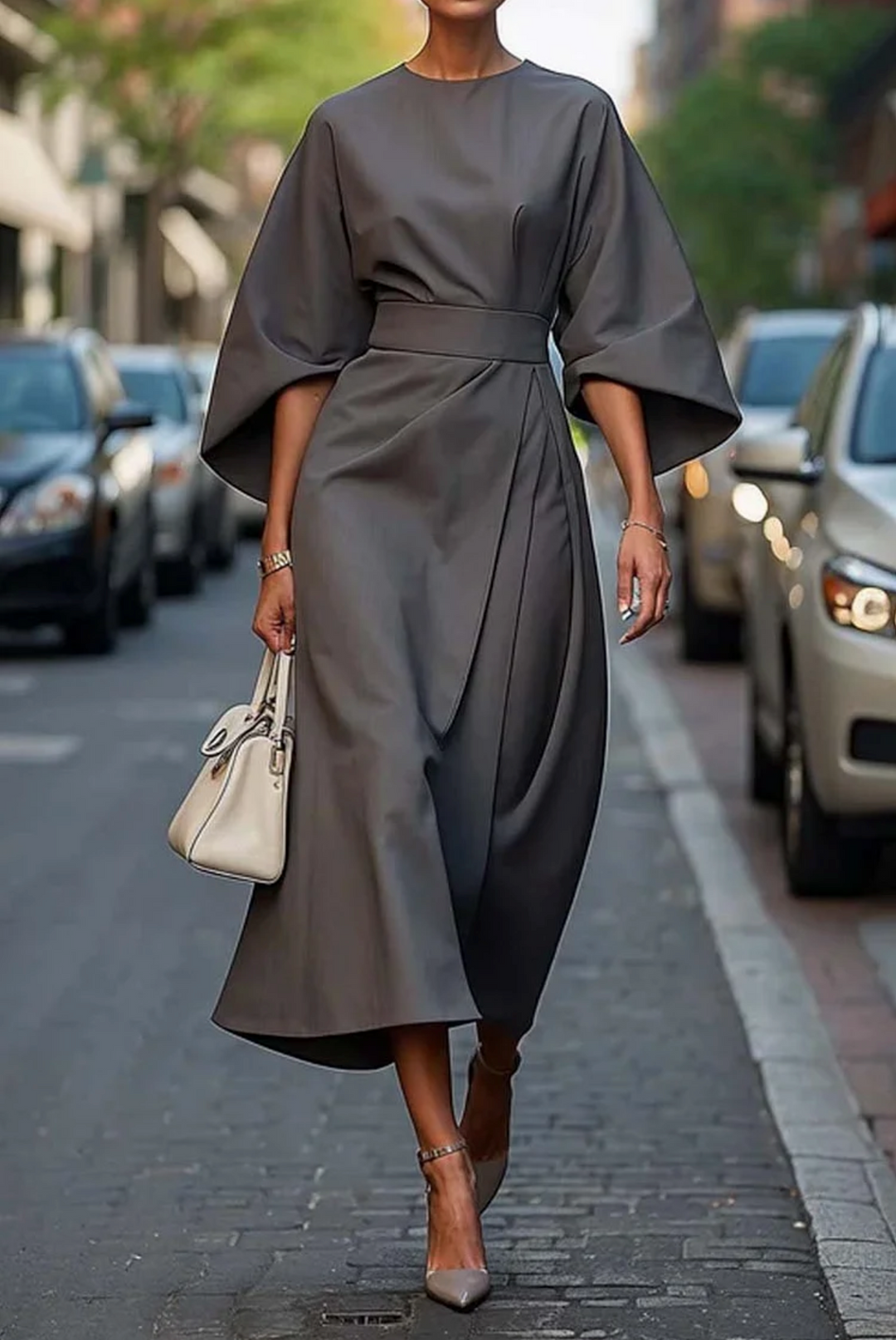 LILIANA |  CLASSIC LANTERN SLEEVE DRESS