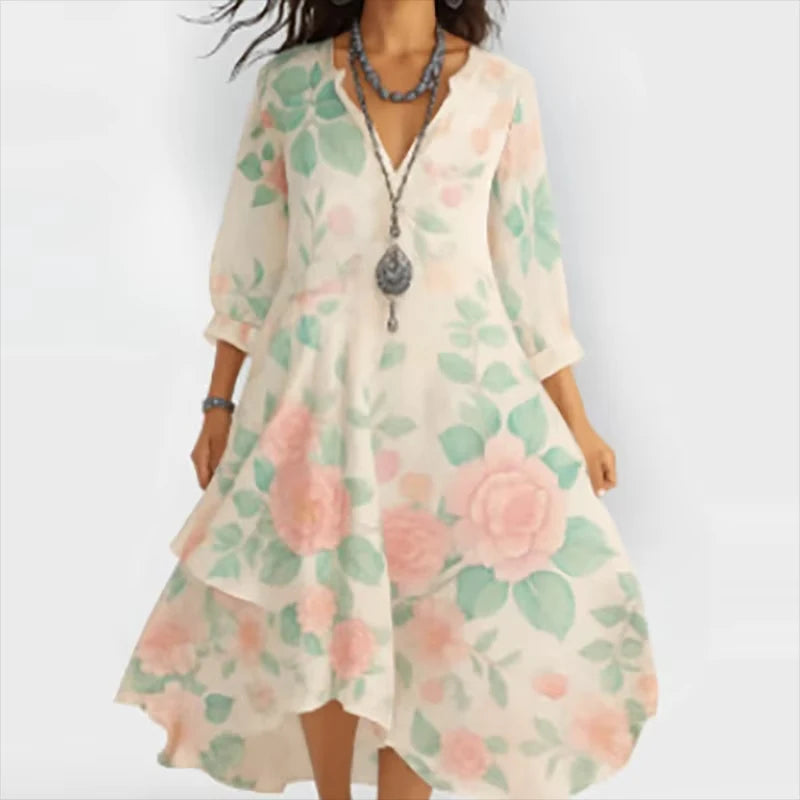AGATHA | STYLISH FLORAL MAXI DRESS