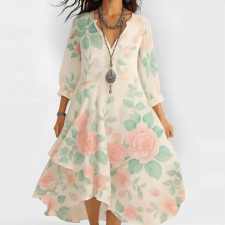 AGATHA | STYLISH FLORAL MAXI DRESS