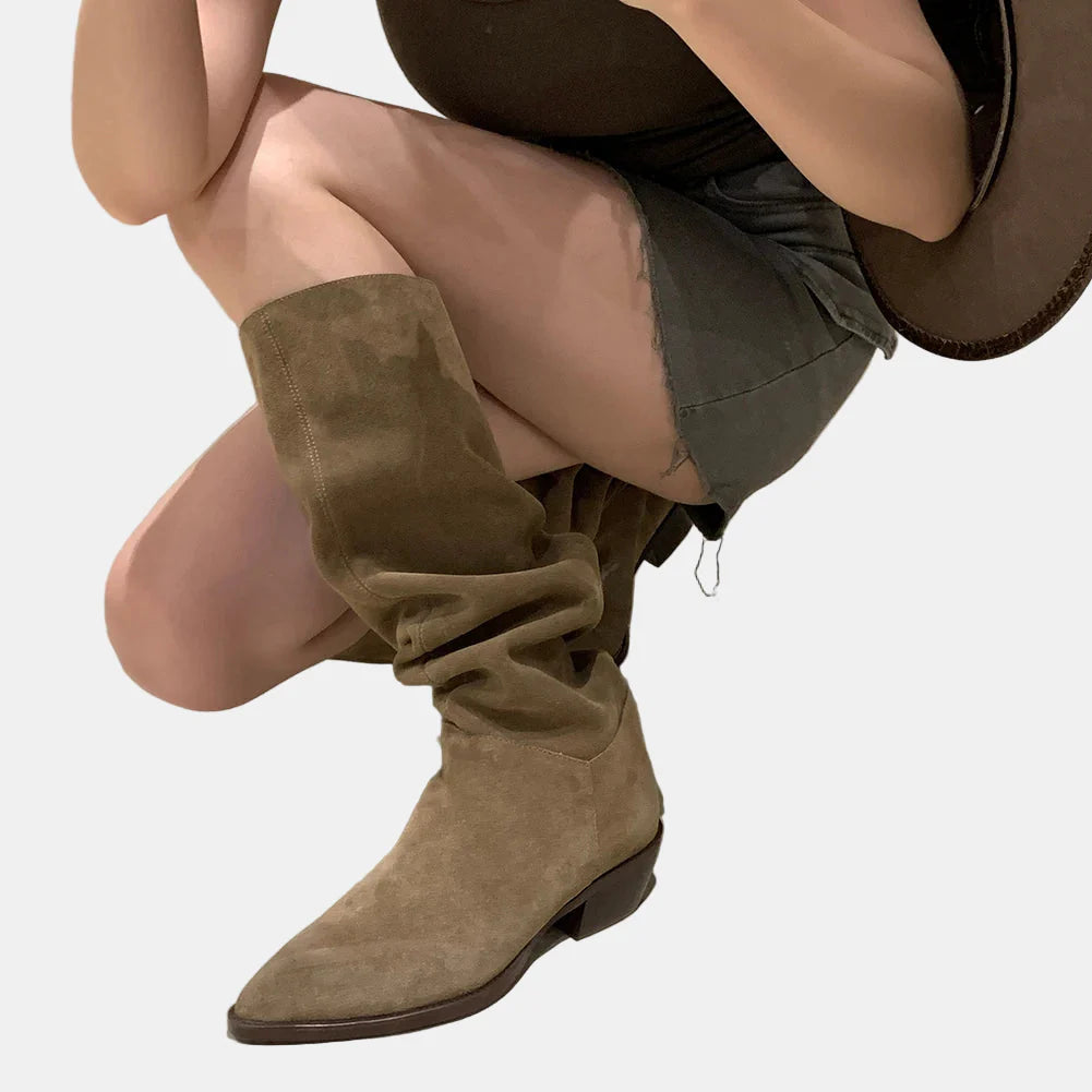 Thea | Suede Retro Autumn Boots
