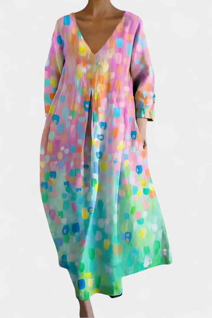 Aurora | Comfortable V-neck Dress