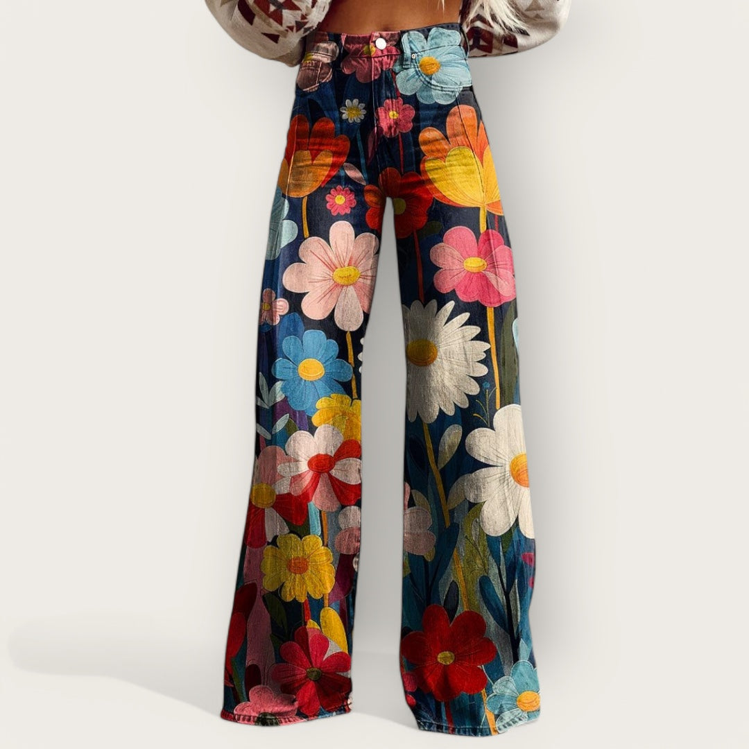 YASMIN | COLORFUL WIDE-LEG JEANS