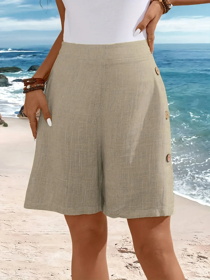 ALYSSA | STYLISH HIGH-WAIST BUTTONED SHORTS