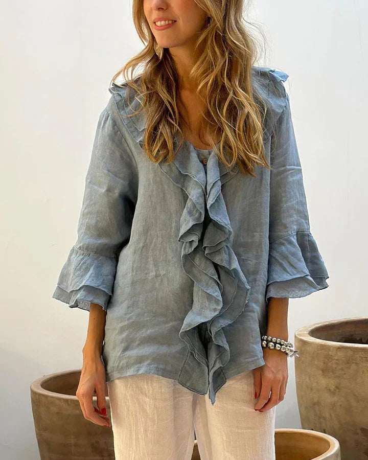 Natalia | Casual Ruffle Blouse