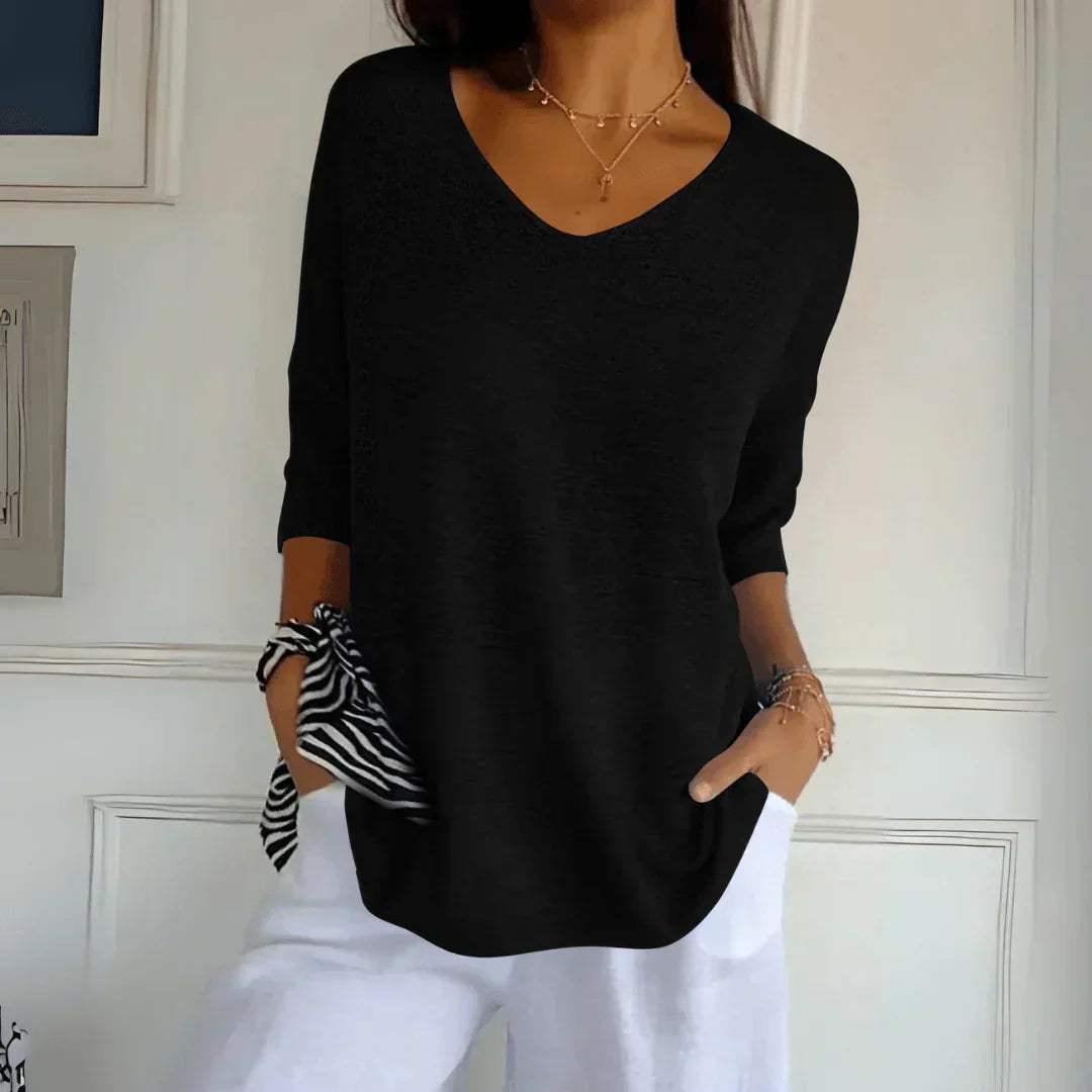 Hannah | Slimming V-Neck Top