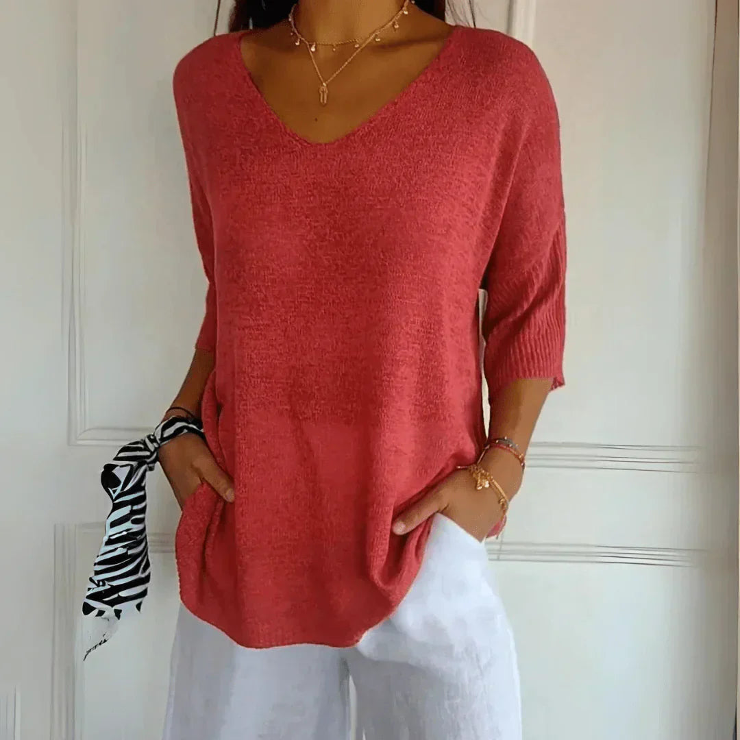 Hannah | Slimming V-Neck Top